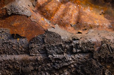 Eski metal demir paslı arka plan ve doku.