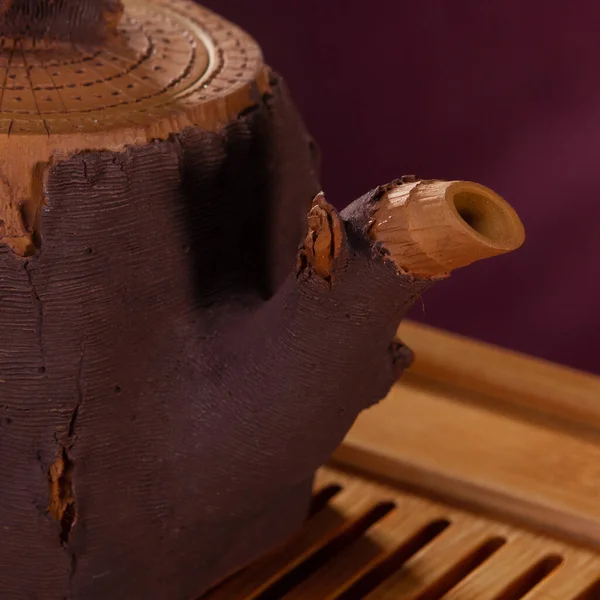 Imagen de stock de la taza de té tetera oriental. — Foto de Stock