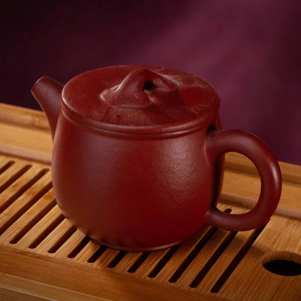 Stock image of the tea cup oriental teapot. — Stock Photo, Image