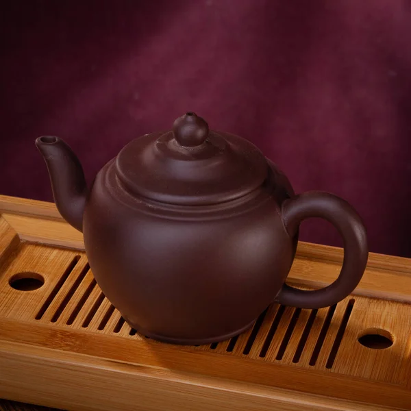 Stock immagine della teiera orientale tazza di tè. — Foto Stock