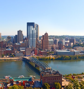 Pittsburgh pennsylvania ABD, manzarası panorama iş binaları
