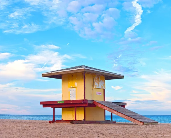 Lifeguard house in Hollywood Florida Stock Picture