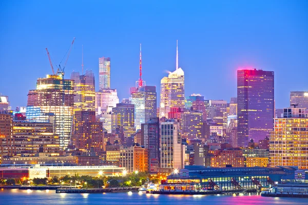 Ciudad de Nueva York al atardecer Imagen De Stock