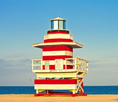 Lifeguard house in Miami Beavh Florida