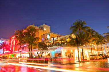 Miami Beach Florida gün batımında