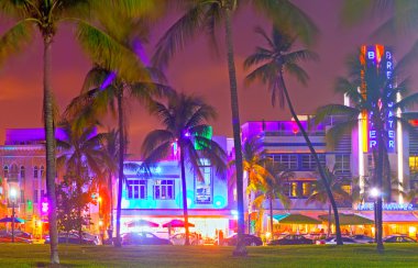 Miami Beach Florida gün batımında