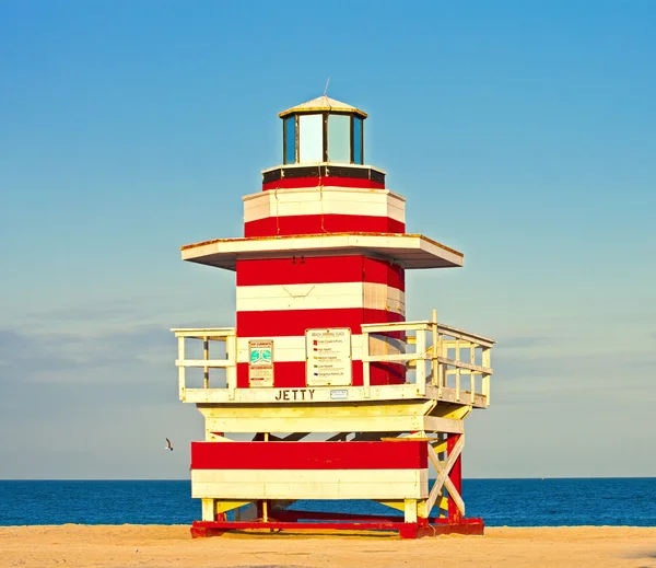 Lifeguard house in Miami Beavh Florida