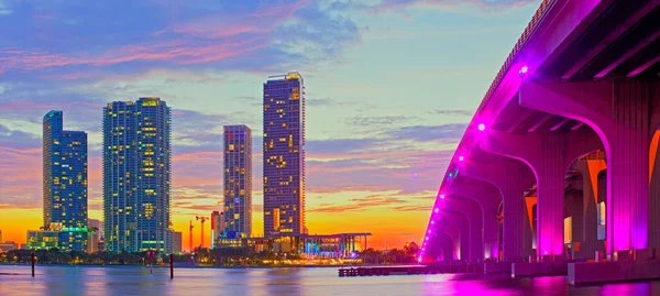 Panorama di Miami Florida — Foto Stock