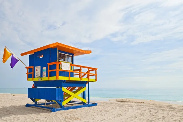 Lifeguard house Miami Beach Florida — Stock Photo, Image