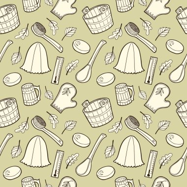 Banyosu ve sauna Tema desen