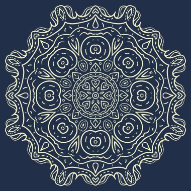 vektör yuvarlak süsleme