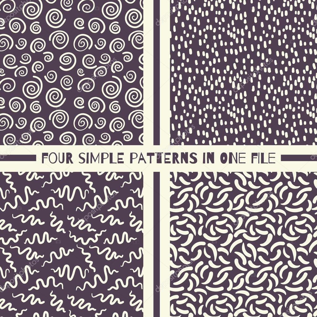 Simple pattern collection 4 in 1