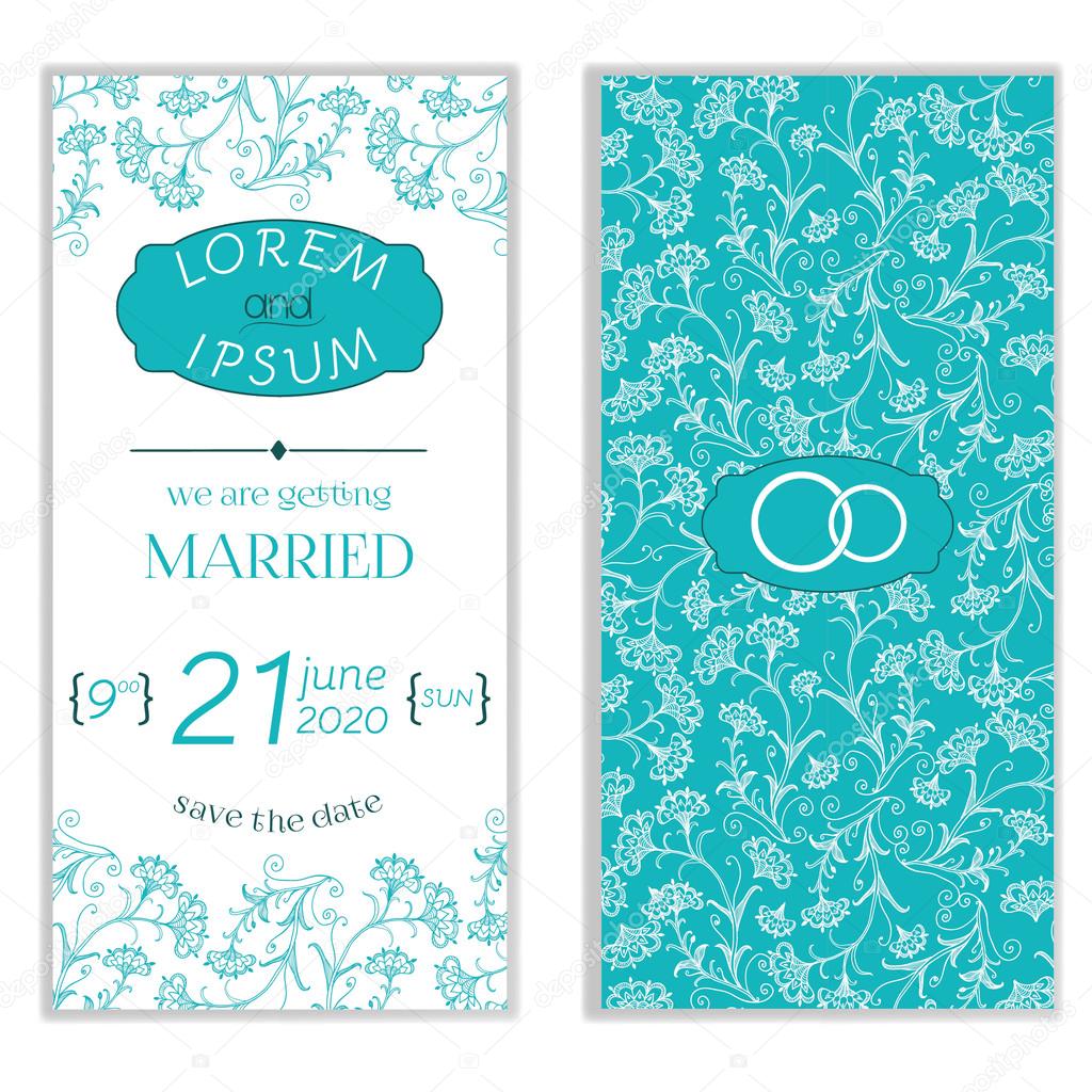 Wedding invitation card design