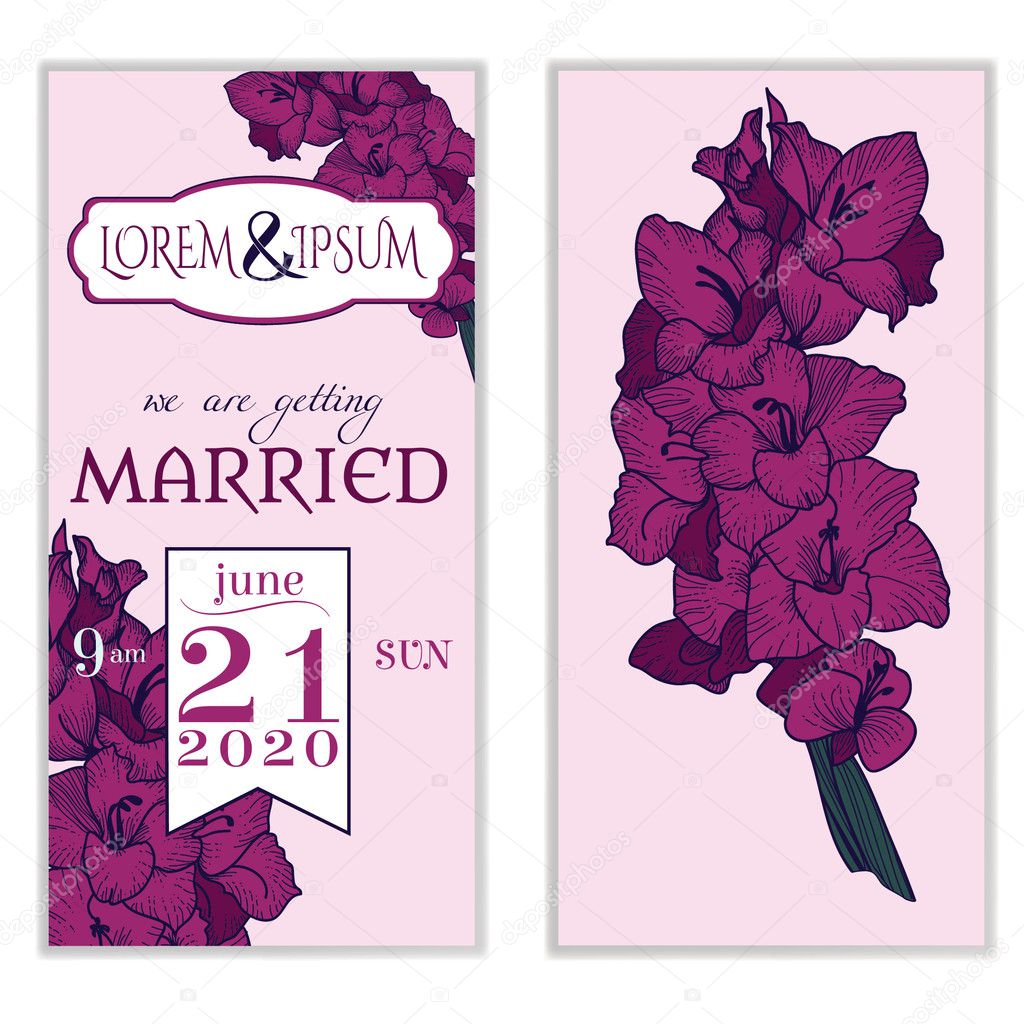 Wedding invitation card design
