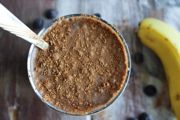 Batido de chocolate de plátano —  Fotos de Stock