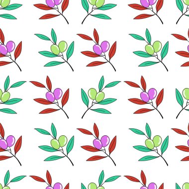 renkli dut yineleme deseni