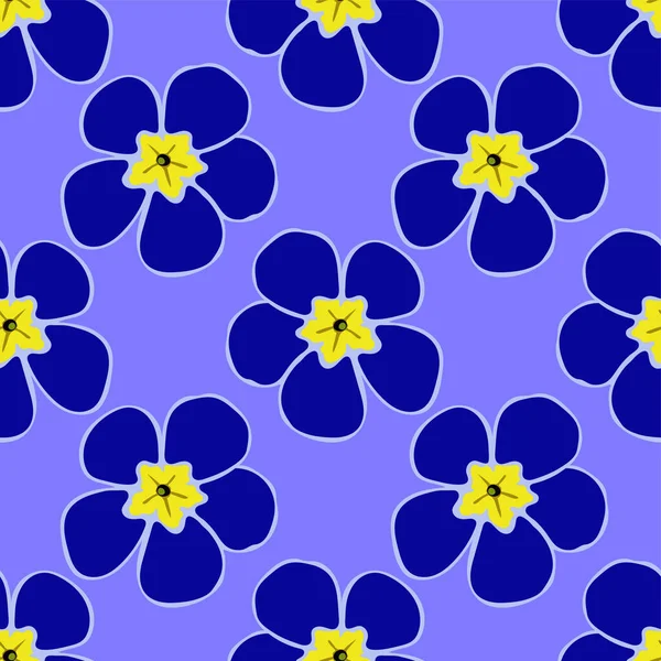 Primula Auriculas Fleurs Motif Fond — Image vectorielle