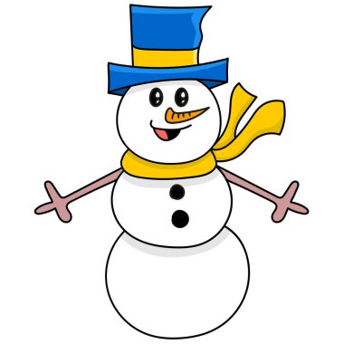 sevimli kar bebeği karalama resim simgesi