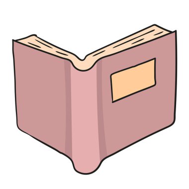 açılan kitap vektörü çizim karalama simgesi