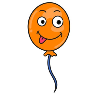 Komik suratlı bir balon. karalama simgesi resmi