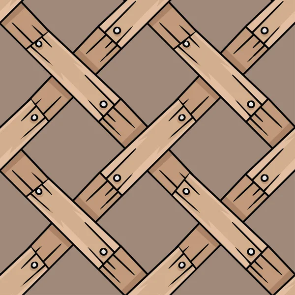 Tablón Madera Patrón Inconsútil Material Diseño Fondo Patrón Repetido — Vector de stock