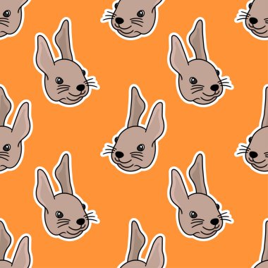 Sincap gibi tatlı kawaii kusursuz bir geçmişi var. tekrarlanan kalıp arkaplan tasarımı