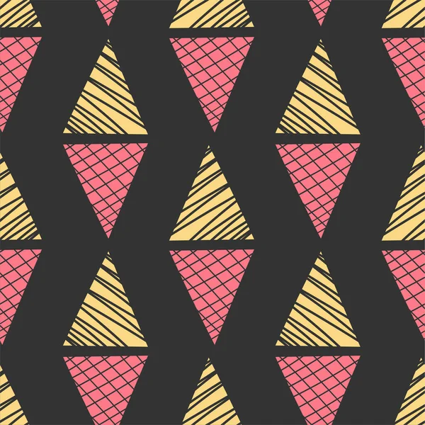 Efecto Textura Triangular Impresión Fondo Sin Costuras Diseño Fondo Patrón — Archivo Imágenes Vectoriales