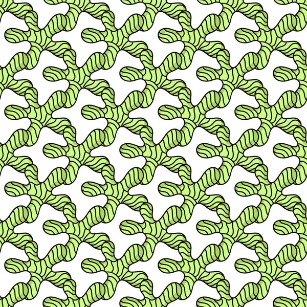 Racines Branche Rotin Imprimé Textile Sans Couture Répéter Motif Fond — Image vectorielle
