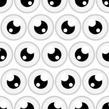 Gözler topsuz desenli tekstil izi. tekrarlanan kalıp arkaplan tasarımı