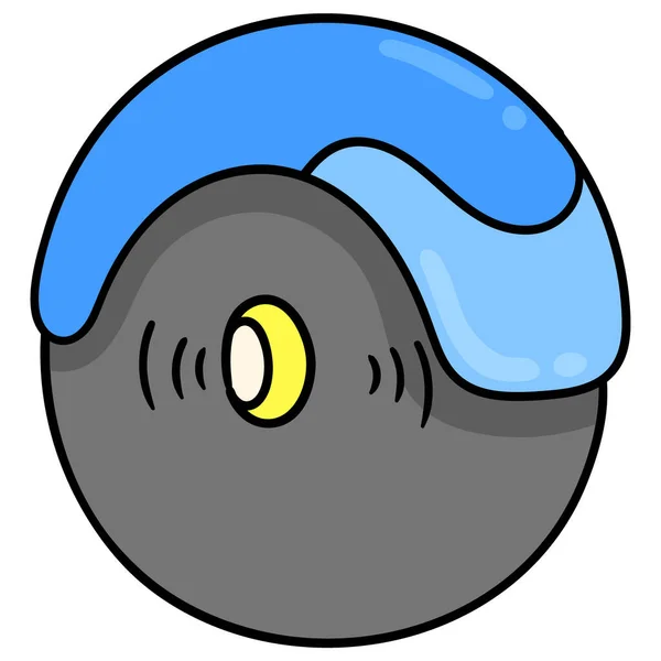 Wheel Tires Bearings Doodle Icon Drawing — Stock vektor