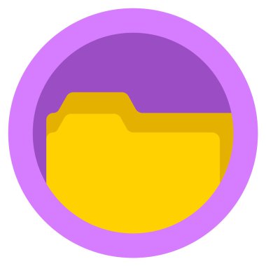 dizin yöneticisi çember simgesi. karalama simgesi çizimi