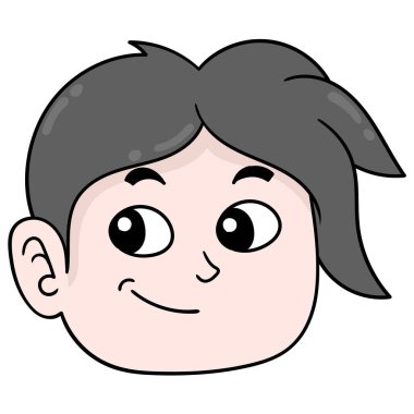 Şef arkadaş canlısı gülümsüyor, karalama simgesi çiziyor