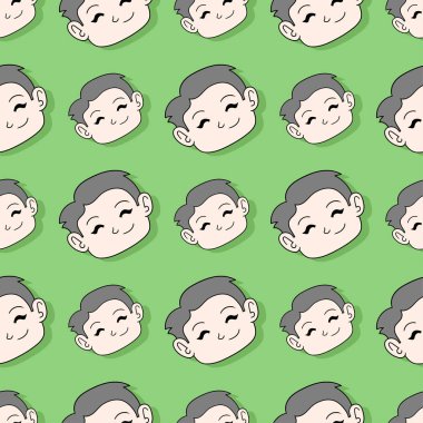 Gülümse çocuk. Kusursuz tekrarla. arkaplan illüstrasyonu