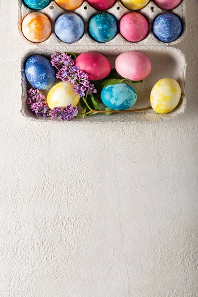 Easter Eggs Carton Easter Concept — Stock Photo, Image