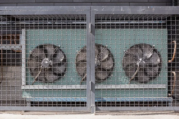 Air purification system ventilators in industrial premises.