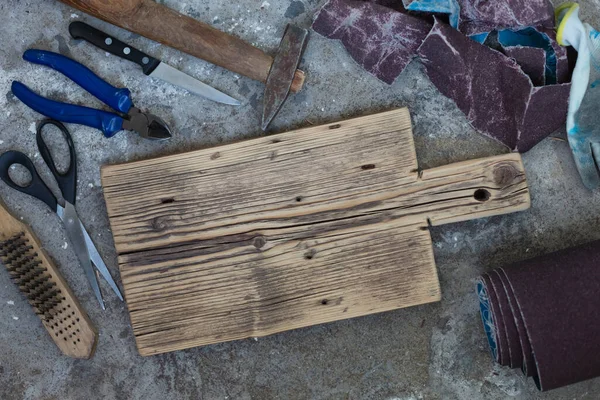 Инструменты Изготовления Деревянной Посуды Мастерской — стоковое фото