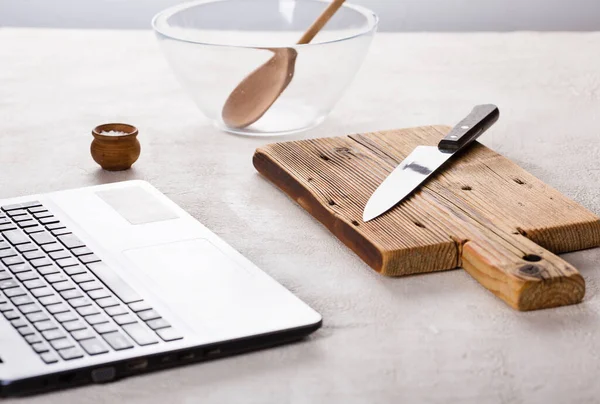 Online Recipe Training Concept Webinar Master Class Training Course — Stock Photo, Image