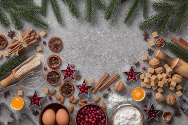 Noel ve Yeni Yıl Malzemeleri 2022 Fotokopi Alanı ile Pişirme.