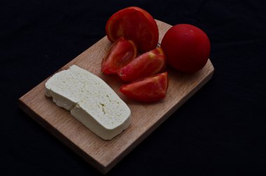  domates ve peynir için sağlıklı gıda diyet