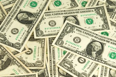 birçok dolar. para