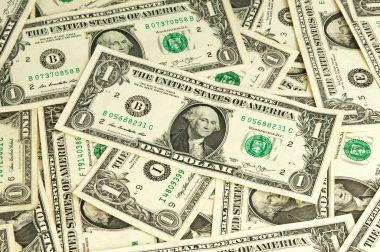 birçok dolar. para