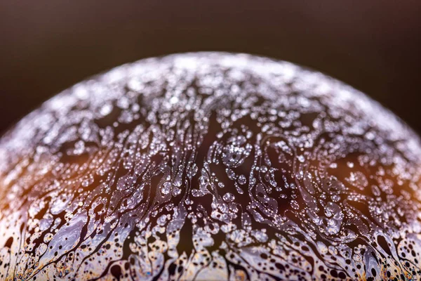 Isolated Soap Bubble Black — Stock Photo, Image