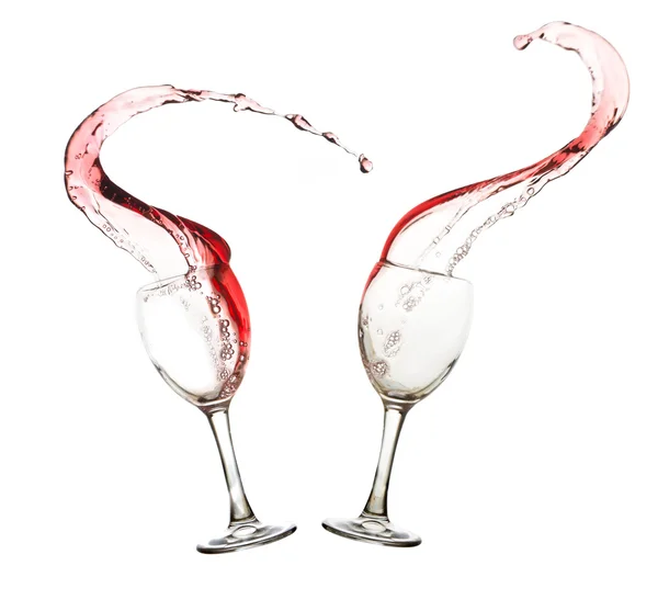 Red wine and wineglass — Stock Photo, Image