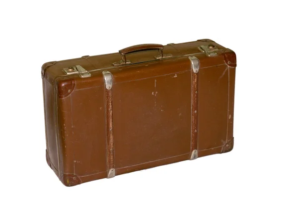 브라운 빈티지 가방 — 스톡 사진