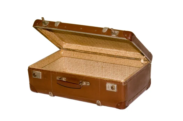 Old suitcase with clipping path — Stock Photo, Image