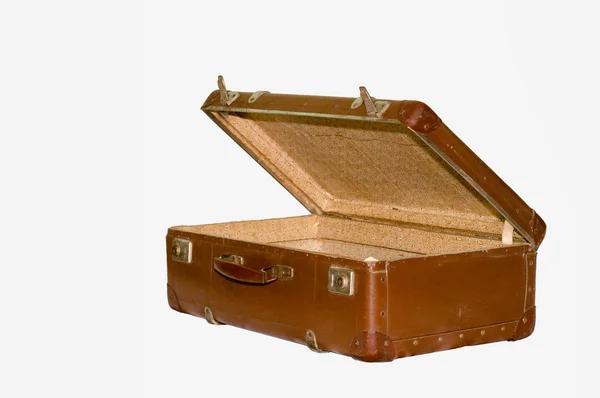 Old suitcase with clipping path — Stock Photo, Image