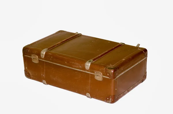 Vieille valise avec chemin de coupe — Photo