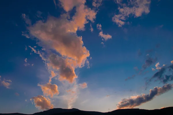 Panorama céu por sol . — Fotografia de Stock