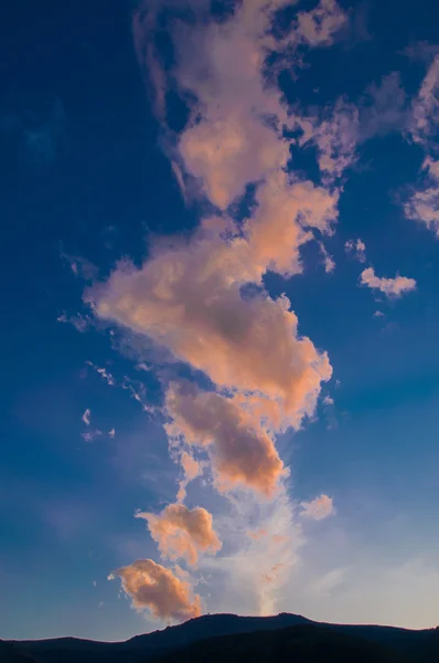 Panorama céu por sol . — Fotografia de Stock