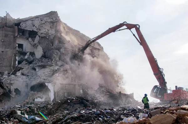 Demolice objektů v městských — Stock fotografie